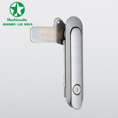 China SAB-401R Slim Flush Electric SUS 304 Stainless Steel Swing Door Handles Distribution Cabinet Panel Door With Key for sale