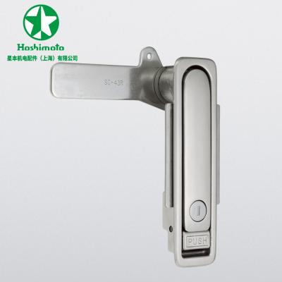 China SUS 304 Stainless Steel SAB-152-1 Stainless Steel SUS 304 Waterproof Japanese Cable Distribution Cabinet Flat Swing Handle Lock for sale