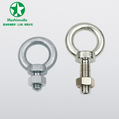 China Distribution cabinet SUS zinc chrome plated eye lifting bolt nuts, used in various distribution control board machine tools for sale