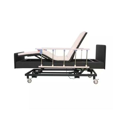 China Universal Wood Black Multi Function Premium Care Electric Medical Wooden Hospital Bed for sale