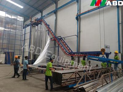 China Mini Manual Powder Coating Production-Lijn voor Aluminiumprofielen Te koop