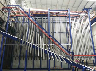 Κίνα Σημείο SUS Metal PP Spray Booth Vertical Powder Coating Line για προφίλ κράματος αλουμινίου προς πώληση