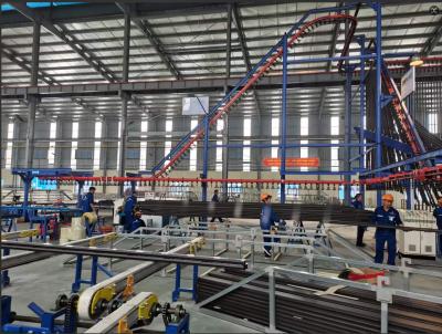 중국 LPG Heating System Full-automatic Vertical Powder Coating Production Line Al Profile Surface Treatment 판매용