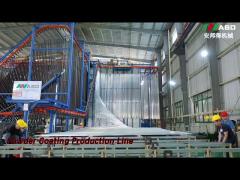 Conveyorised Powder Coating Production Line Pre Treatment 50W