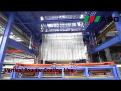 Electrostatic Vertical Powder Coating Line Automatic For Aluminium Profile