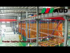 Aluminium Profile Powder Coating Production Line Electrostatic Durable