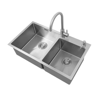 China Without Faucet Warehouse Price SS 304 Handmade Sink For Hotel RV Catering Kitchen Sink for sale