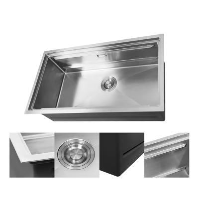 China Without Faucet Sink Kitchen Mount Counter Top Undermount Lavatory Hidden Top Kitchen Sinks for sale