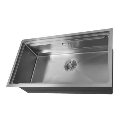 China Without Faucet Custom Freestanding Kitchen Equipment 3.0mm High Quality Durable Kitchen Sinks for sale