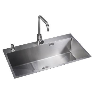 China Without Faucet Large Size Handmade Sink High Quality Stainless Steel Kitchen Sink for sale