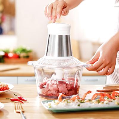 China High efficiency hammered yam pound fufu grinding machine and meat vegetable cleaver mini portable stainless steel 6l electric chopper for sale