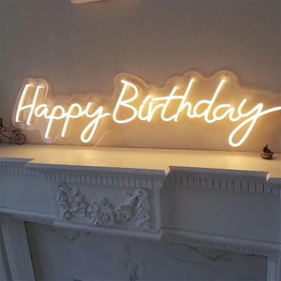 China Neon Sign For Bar Shop Drop Shipping Custom OEM Signs Neon Light Acrylic Sign Happy Birthday LED Neon Signs for sale