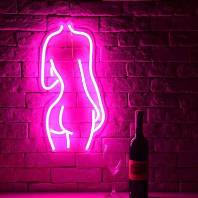 China Neon Sign For Bar Shop Drop Shipping Lady Back Neon Sign Led Neon Sign Women Female Sexy Body Custom Neon Lights for sale