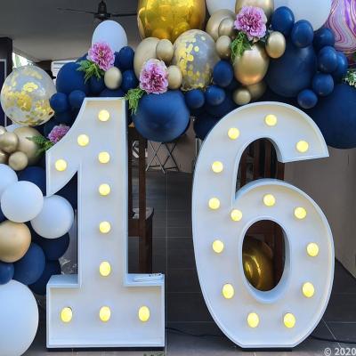 China Wholesale Buildings Rebow Led Signs Giant 4ft Electronic Outdoor 5ft Big Marquee Letter Lights For Holiday Party Birthday Decoration à venda