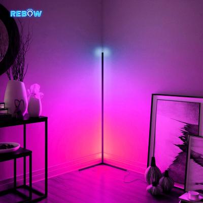 China Lighting works Rebow free shipping shopify stock ddp dropshipping modern rgb floor lamp stand lamp luxury floor for sale