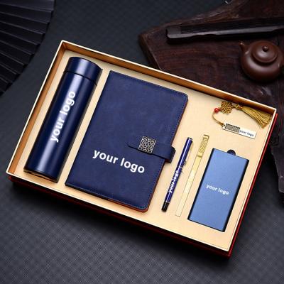 China High End Agriculture Gift Set Gift Promotion Items Notebook Umbrella Vacuum Flask Usb Drive Luxury Business Instant Power Bank for sale