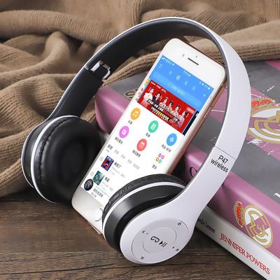 China P47 Neckband Mini Wireless Headphones For IOS Android Phone Support Folding SD Card Bluetooth Earphone for sale