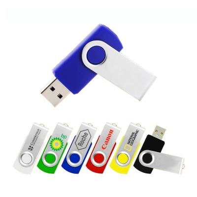 China Metal customized logo low price swivel usb 8gb 16gb 32gb 64gb 128gb usb flash drive usb pendrive for sale