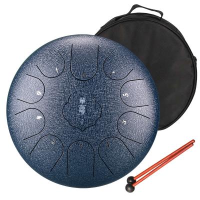 China Wholesale 10 Hluru Musical Instrument 11 Inch 10 Notes Hanghang Musical Instrument Tongue Drum Handpan Drum Steel Tongue Drum For Beginner for sale