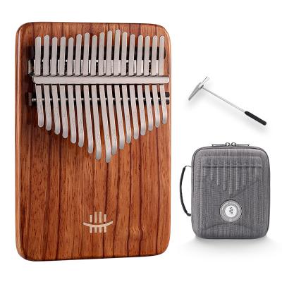 China Entertainment Hluru 17 Keys Kalimba Thumb Finger Piano Wooden Musical Instrument With Song Instruction Book KY17 for sale