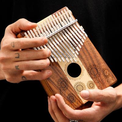 China Hot Selling 21 Hluru Musical Instrument Poly Keys Kalimba Small Maple Musical Instrument Thumb Finger Piano Solid Wood Kalimba for sale