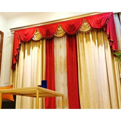 China Blackout Style Luxury European High Quality Velvet Curtain Hotel Villa Quilting Velvet Curtain for sale