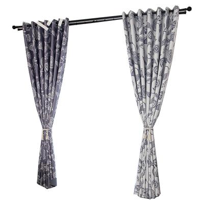 China Nordic simple and modern personality totem plant blackout curtains, blackout curtains for living room, bedroom, study for sale