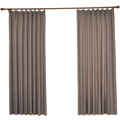 China Blackout New Cotton Charm Solid Color Solid Color Sound Insulation Shading Engineering Factor Cloth Single Shade Finished Product Curtain for sale