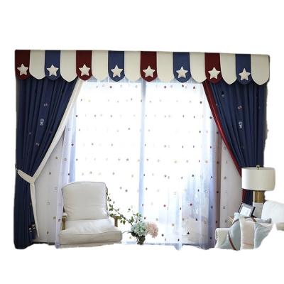 China Star Insulated Embroidered Thread Semi Shading Kids Room Curtain Embroidered Thread for sale