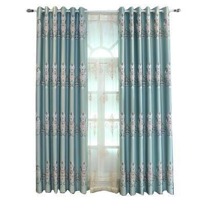 China Blackout Style European Curtain High-precision Jacquard Fabric Living Room Bedroom Hotel Yarn-Dyed Curtain for sale