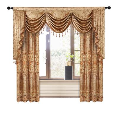 China Blackout Edinburgh Border E-commerce Amazon Wish European Style Curtain Fabric Water Soluble Embroidered Curtain Window Screen Fabr for sale