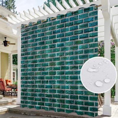 China Manufacturers Supply Amazon WISH Foreign Trade Platform Brick Wall Series 3D Outdoor Waterproof Border Digital Custom Shrink-Resistant Abrupt for sale