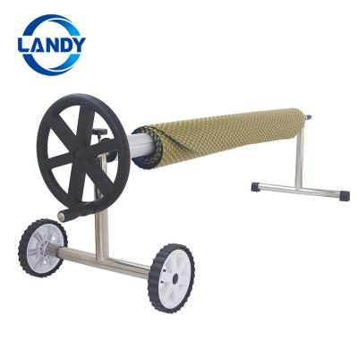 China LANDY Above Ground Manual Aluminum Stainless Steel Swimming Pool Cover Roll Stainless Steel Cover Coil Accessories for sale