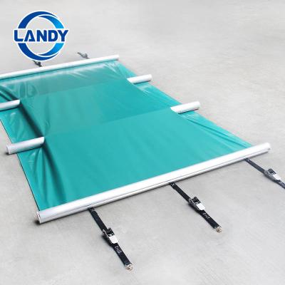 China Custom Blue PVC Inground Wave Safety Swimming Pool Cover To Walk On for sale