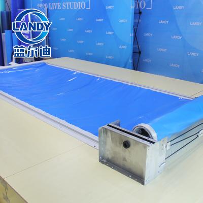 China Underground Hidden Electric Retractable Solid Swimming Pool Safety Pool Cover For Inground Swimming Pools for sale