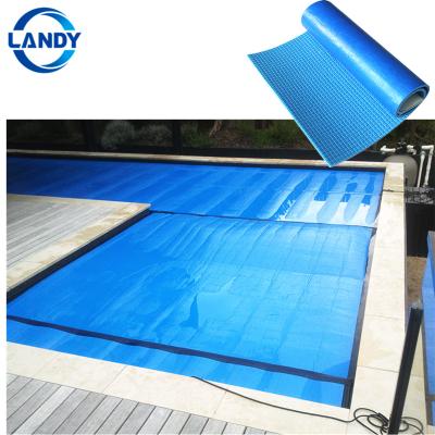 China Spa and swimming pool cover rectangular swimming pool cover thermal sliding membrane, outdoor waterproof landy swimming pool cover for sale