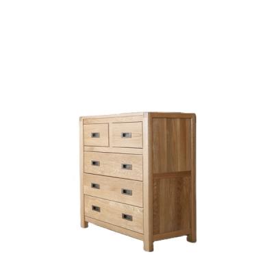 China Minimalist Natrual Solid Wood China Factory Direct Supply 2+3 Drawer Chest Living Room Furniture for sale