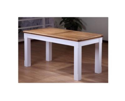 China Modern Handmade Art White Solid Wood Dining Table for sale