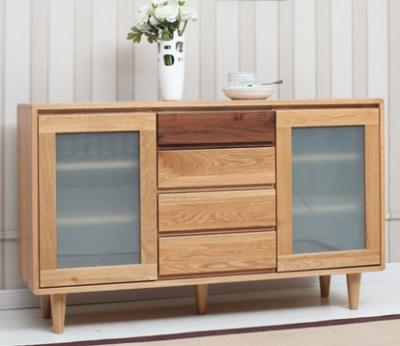 China 2021 Nordic New Design Style Drawer Storage Cabinet Minimalist Natural Solid Wood Chest For Living Room Furniture for sale