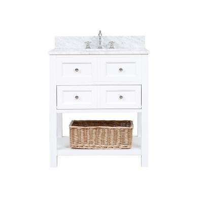 China Beautiful and functional modern classic style 30 inch white bathroom vanity for sale