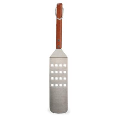 China 18/0 Stainless Steel + Rosewood Handle 18/0 Stainless Steel BBQ Spatula Long With Rosewood Handle for sale