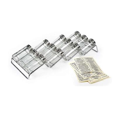 China Spice rack with 12 glass bottles TT0019A for sale