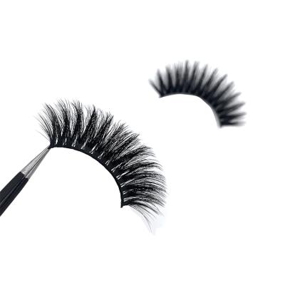 China Natural soft high quality lashes 3 pairs 3d 20mm vegan faux mink fluffy tapered eyelashes with custom box for sale