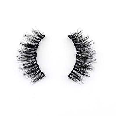 China Private Label 3d 20mmvegan False Natural Soft Handcrafted Mink Hair Magnetic Eyelashes for sale