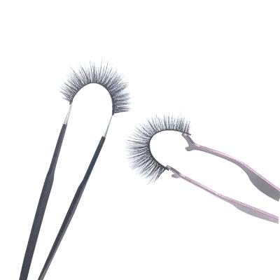 China Natural soft eyelash ready to ship 16mm 3d synthetic hair eyelashes with custom candy eyelash packaging for sale