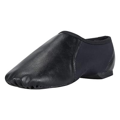 China Good Quality Professional Dancer Shoes Elastic Slip On Dance Shoes PU Leather Jazz Dance Shoe For Girls And Boys for sale