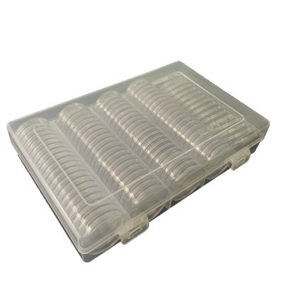 China Keep and collect COINS collection protection box professional for COINS pccb plastic coin holder with universal size 100 coin capsules for sale