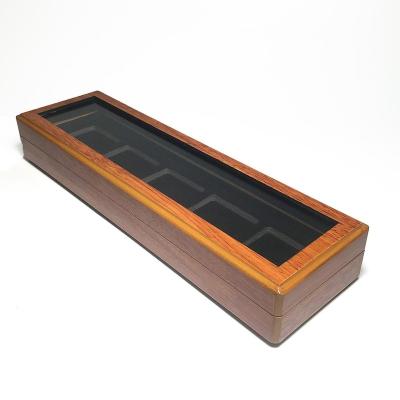 China EVA Wooden Coin Display Box for Showing Coin Slab with 2 3 4 5 6 Spaces for sale