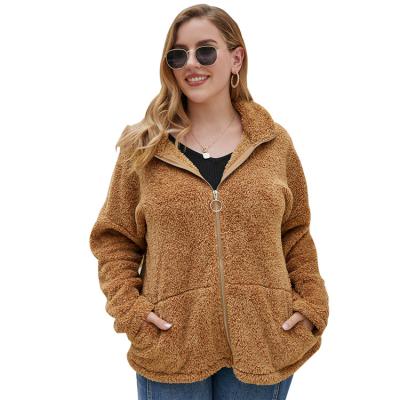 China 2020 soft and warm new style autumn and winter linen coat female warm long sleeve coats lady plus size coats for sale