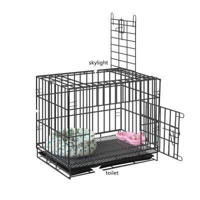 China 2022 Portable Heavy Duty Metal Cat Dog Bunny Folding Hotel Store Display Mounted Intimate Collapsible Driver Pet Cages for sale